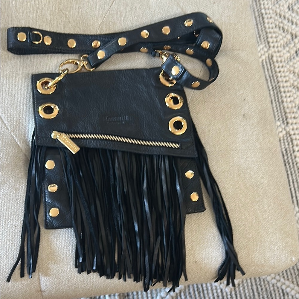 Hammett: New, Black Fringe Bag